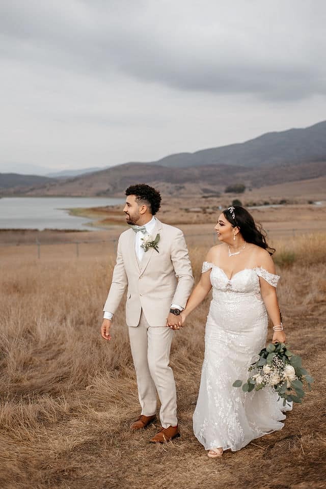 wedding photoshoot in nature
