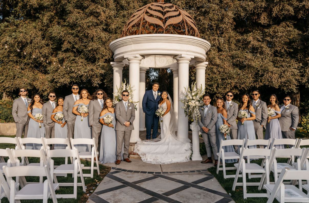the wedding entourage