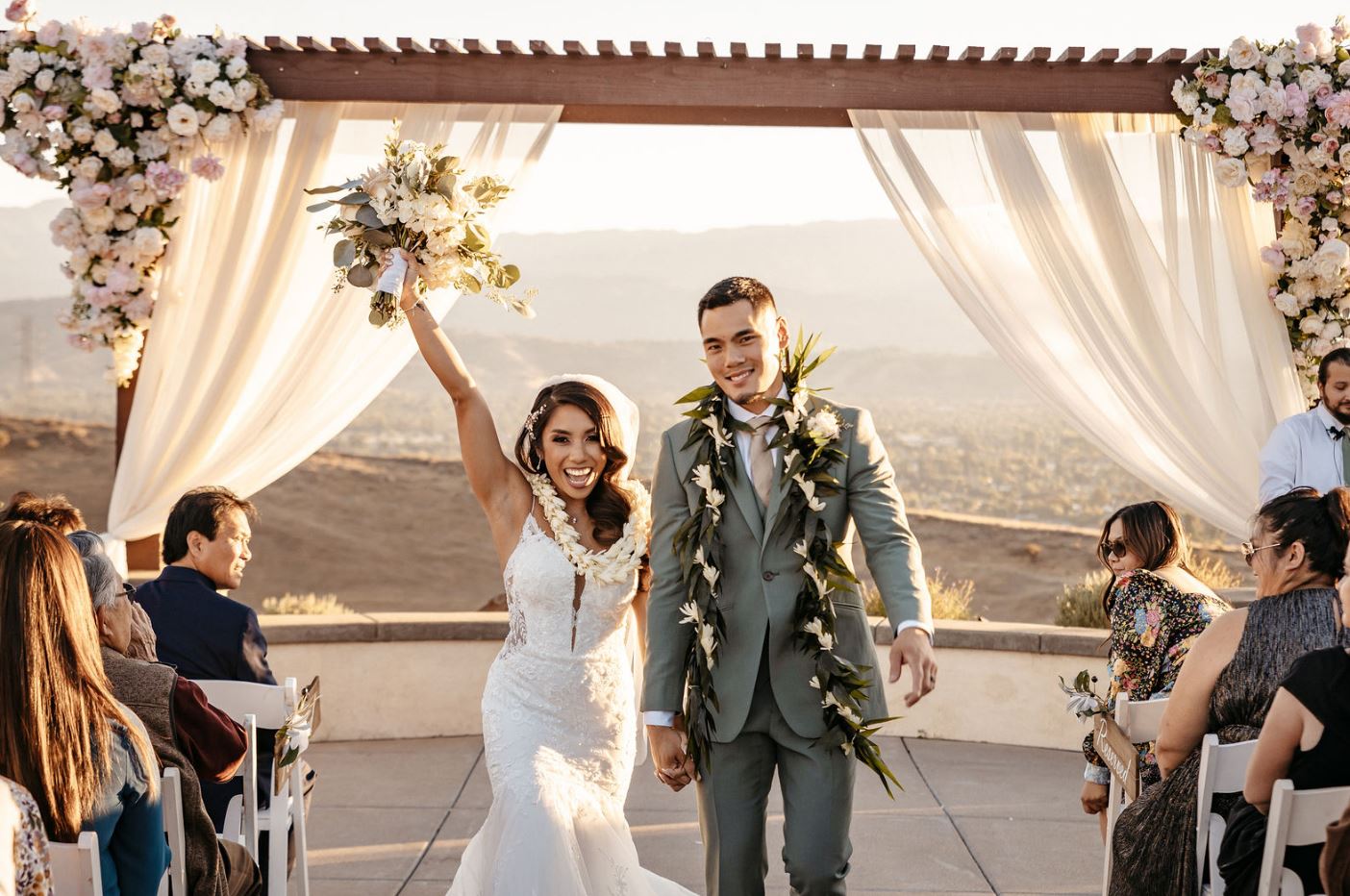 couple with big smiles